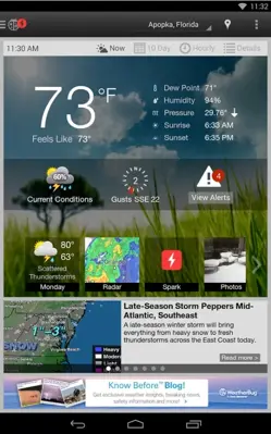 WeatherBug android App screenshot 2